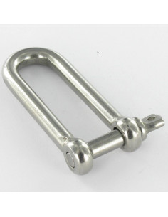 Manille Droite Longue Forgée Inox A4 Diamètre 12