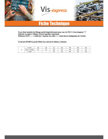 TRCC JAPY tête ronde collet carré Inox A2 M8X180 Filetée sur 28 Filetage partiel