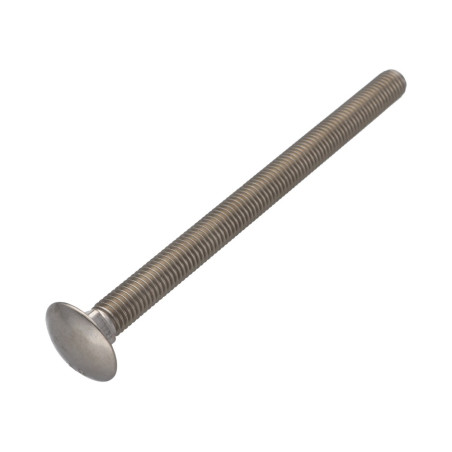 1 x TRCC JAPY tête ronde collet carré Inox A2 M12X140 Filetage partiel