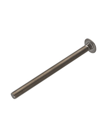 TRCC JAPY tête ronde collet carré Inox A2 M8X150 Filetage partiel