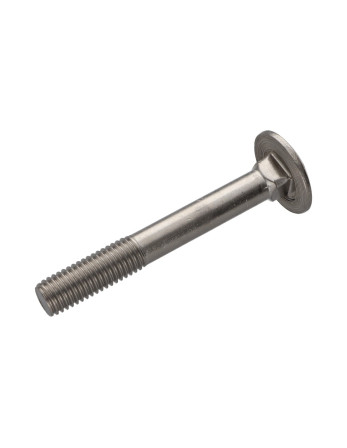 TRCC JAPY tête ronde collet carré Inox A2 M8X90 Filetage partiel