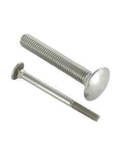 TRCC JAPY tête ronde collet carré Inox A2 M12X50 Filetage...