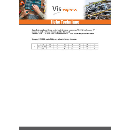 1 x TRCC JAPY tête ronde collet carré Inox A2 M8X60 Filetage partiel