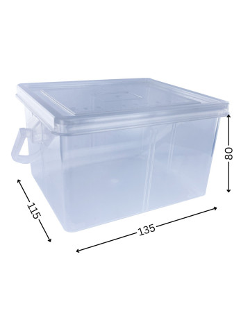 Boite de RANGEMENT à COUVERCLE 135X115X80