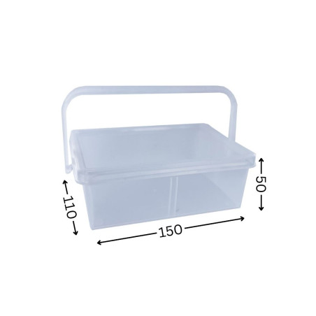 1 x Boite de RANGEMENT à COUVERCLE 150X110X50