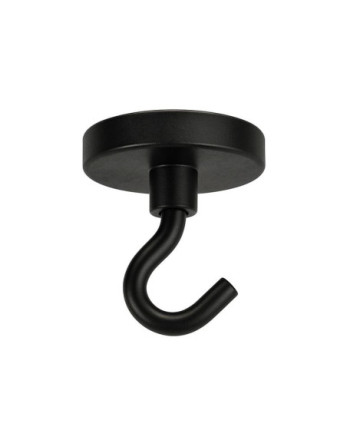 Crochet magnétique Diamètre 42 Acier zingué noir