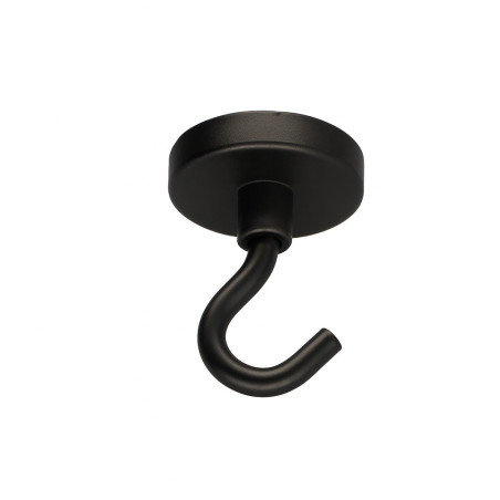 1 x Crochet magnétique Diamètre 25 Acier zingué noir