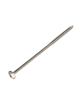Vis charpente tête disque Inox A2 6X55 Filetée sur 36 TORX T25 Diamètre de tête: 15