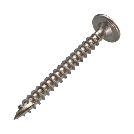 1 x Vis charpente tête disque Inox A2 8X80 Filetée sur 72 TORX T40 Diamètre de tête: 20