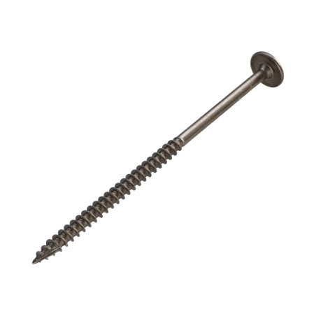 1 x Vis charpente tête disque Inox A2 8X110 Filetée sur 80 TORX T40 Diamètre de tête: 20