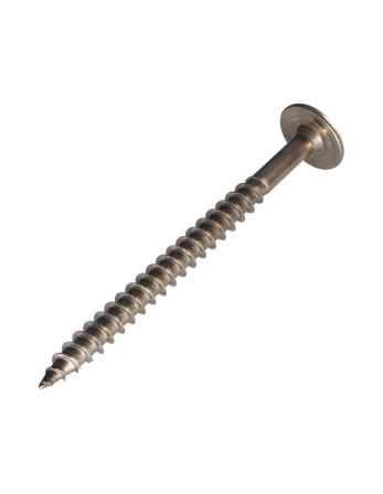 Vis charpente tête disque Inox A2 8X110 Filetée sur 80 TORX T40 Diamètre de tête: 20