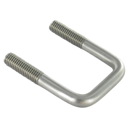 1 x Étrier Fond droit ou plat 70X52X70 M10/30/30 Inox A4