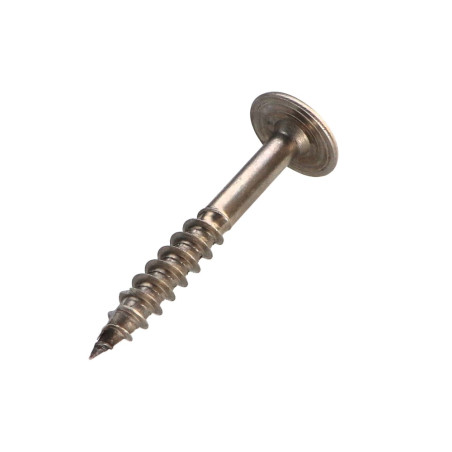 1 x Vis charpente tête disque Inox A2 10X60 Filetée sur 50 TORX T40 Diamètre de tête: 25