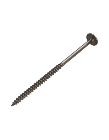 Vis charpente tête disque Inox A2 6X120 Filetée sur 70 TORX T25 Diamètre de tête: 15