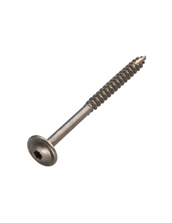 Vis charpente tête disque Inox A2 4X65 Filetée sur 36 TORX T20 Diamètre de tête: 12