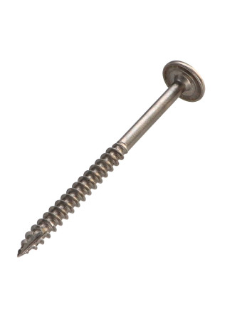 Vis charpente tête disque Inox A2 4X65 Filetée sur 36 TORX T20 Diamètre de tête: 12