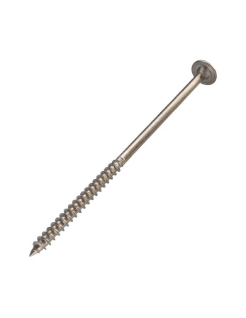 Vis charpente tête disque Inox A2 8X170 Filetée sur 80 TORX T40 Diamètre de tête: 20