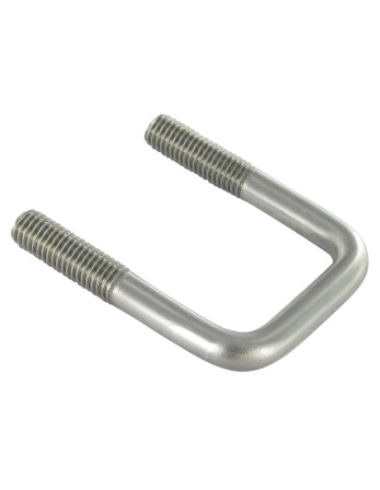 Etrier Fond droit ou plat 85X62X85 M10/30/30 Inox A4