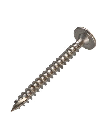 Vis charpente tête disque Inox A2 8X90 Filetée sur 80 TORX T40 Diamètre de tête: 20