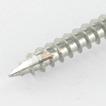 1 x Vis charpente tête disque Inox A2 8X320 Filetée sur 80 TORX T40 Diamètre de tête: 20