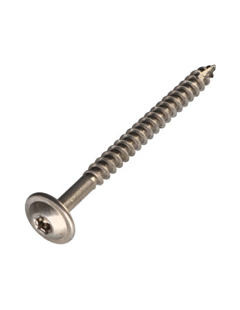Vis charpente tête disque Inox A2 8X100 TORX T40 Diamètre de tête: 20