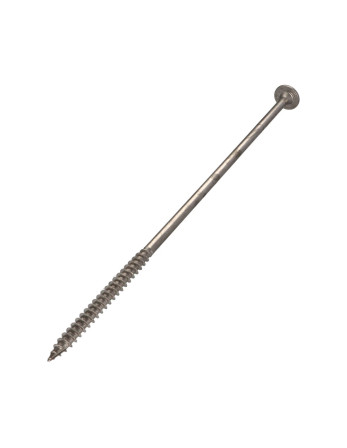 Vis charpente tête disque Inox A2 8X240 Filetée sur 80 TORX T40 Diamètre de tête: 20