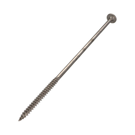1 x Vis charpente tête disque Inox A2 8X240 Filetée sur 80 TORX T40 Diamètre de tête: 20