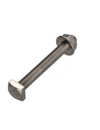 Boite de 50 T.CAR 6X50 +50 Ecrou Cranté M6 Inox A2