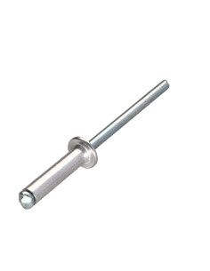 Rivet aveugle Aluminium Tige acier 4X16 Tête plate