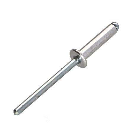 1 x Rivet aveugle Aluminium Tige acier 6X10 Tête plate
