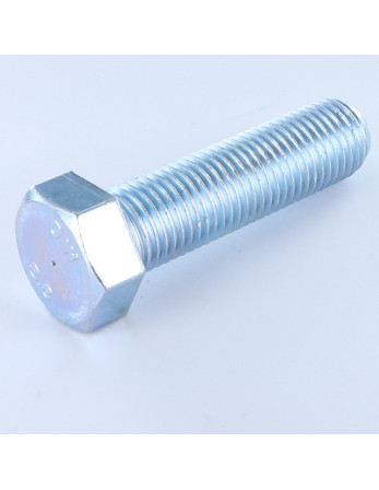 Vis métaux Tête hexagonale TH M24X80 Classe 8.8 Acier zingué