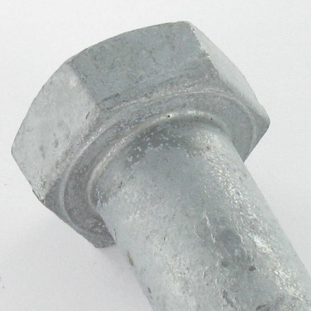 1 x Corps de boulon filetage partiel Tête hexagonale TH M16X60 Classe 8.8 Acier brut Géomet 500A