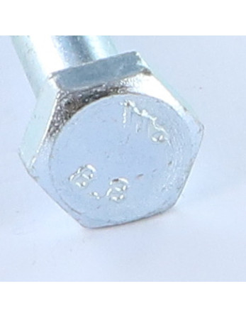 Corps de boulon filetage partiel Tête hexagonale TH M8X40 Classe 8.8 Acier zingué