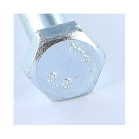 1 x Corps de boulon filetage partiel Tête hexagonale TH M10X45 Classe 8.8 Acier zingué