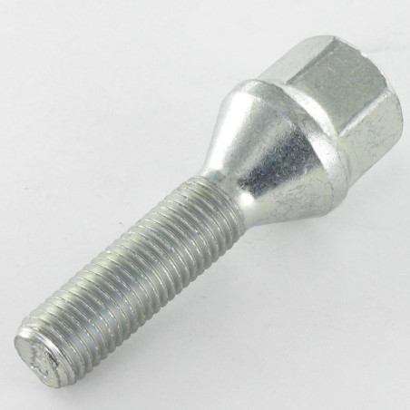 1 x Vis ROUE M12X31 Pas de 125 S/PL19 Classe 10.9 Acier zingué