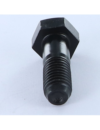 Corps de boulon filetage partiel Tête hexagonale TH M12X37 Filetée sur 20 Classe 8.8 Acier brut Bout téton TRON