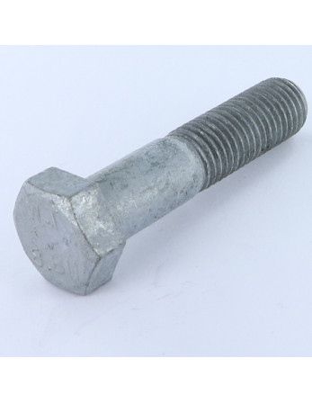 Corps de boulon filetage partiel Tête hexagonale TH M12X100 Classe 8.8 Forte tenue à la corrosion Acier galvanisé