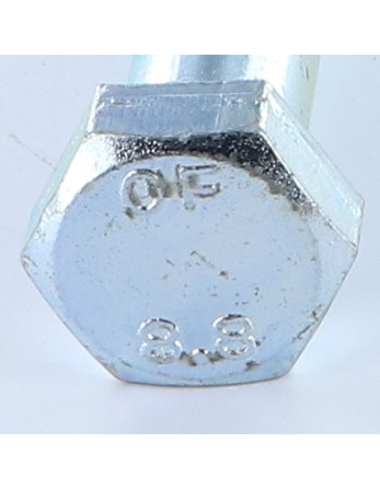 Corps de boulon filetage partiel Tête hexagonale TH M14X130 Classe 8.8 Acier zingué