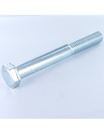 Corps de boulon filetage partiel Tête hexagonale TH M20X200 Classe 8.8 Acier zingué