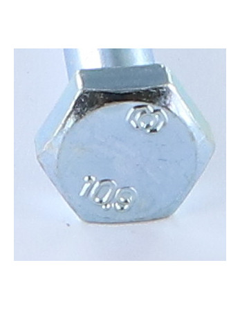 Corps de boulon filetage partiel Tête hexagonale TH M30X180 Classe 10.9 Acier zingué