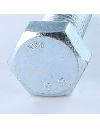 Corps de boulon filetage partiel Tête hexagonale TH M16X50 Classe 8.8 Acier zingué