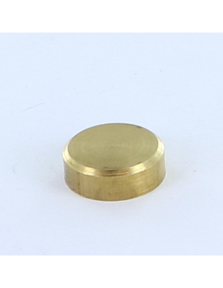 1 x Rosace Plate Laiton 15 Taraudage borgne M4