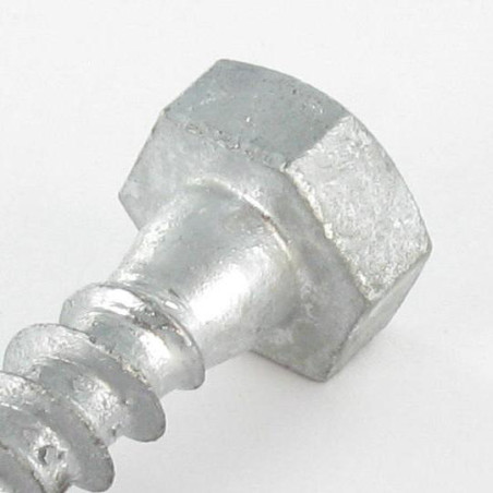 1 x Tirefonds 16X90 Forte tenue à la corrosion Acier galvanisé à chaud