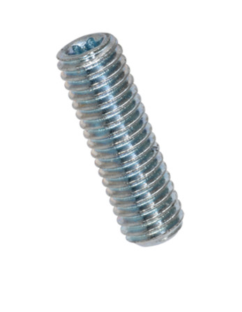 Vis métaux Sans tête Bout plat TORX T15 M6X12 Forte tenue à la corrosion Acier galvanisé à chaud