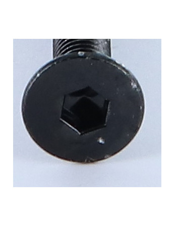 Vis métaux FHC tête fraisée empreinte hexagonale creuse M6X50 Filetée sur 50 Clé de 4 HC4 Acier zingué noir