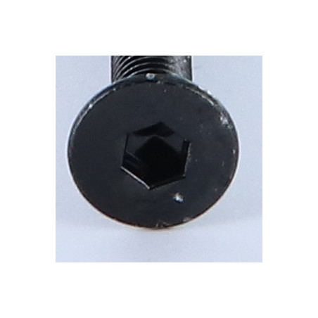 1 x Vis métaux FHC tête fraisée empreinte hexagonale creuse M6X50 Filetée sur 50 Clé de 4 HC4 Acier zingué noir