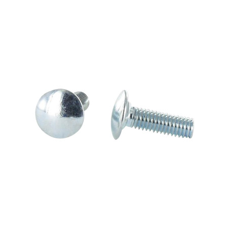 1 x TRCC JAPY tête ronde collet carré M6X12 Collet bas 1.5 Diamètre de tête: 13.5 Acier zingué