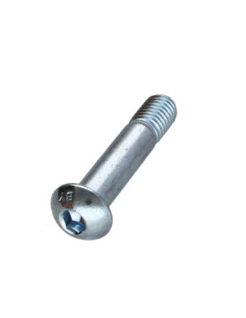 Vis métaux BHC (Tête Bombée Hexagonal creux) M10X55 Filetée sur 15 Classe 10.9 Clé de 6 HC6 Acier zingué