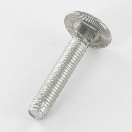 1 x TRCC JAPY tête ronde collet carré M6X25 Filetage total Acier zingué