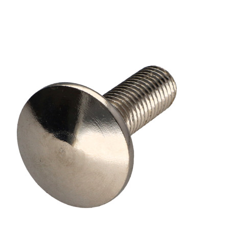 1 x TRCC JAPY tête ronde collet carré M12X40 Filetage partiel Acier nickelé